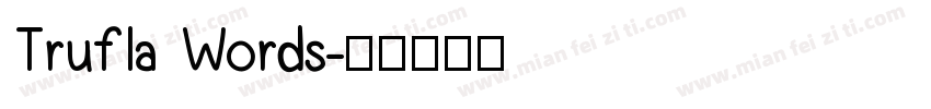Trufla Words字体转换